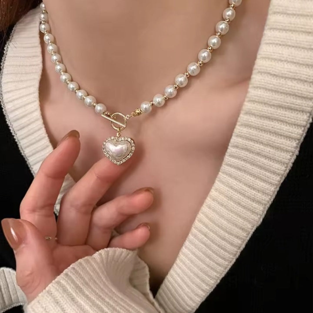 Set bijoux elegante: collana + orecchini - Atelier™