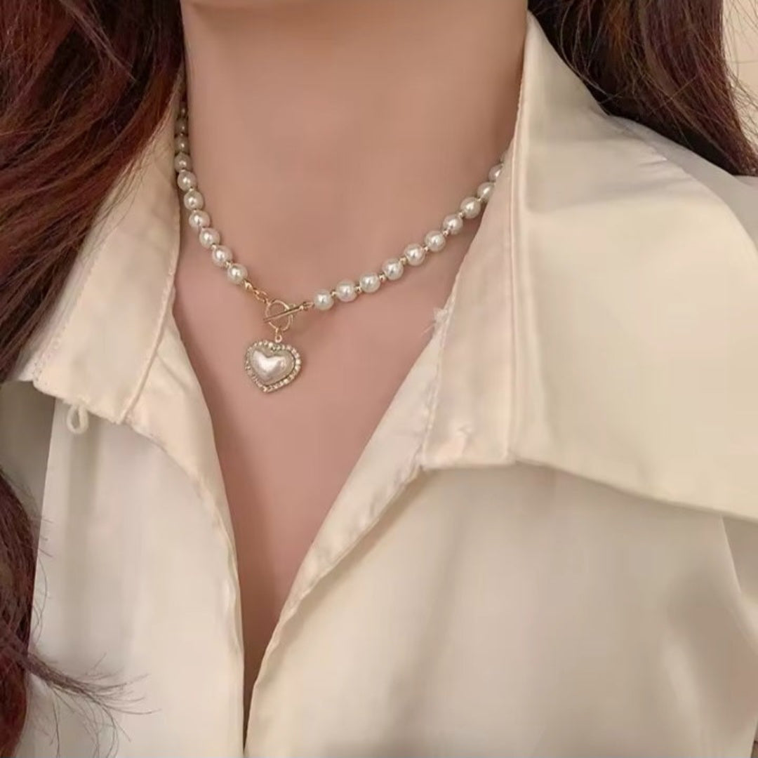 Set bijoux elegante: collana + orecchini - Atelier™